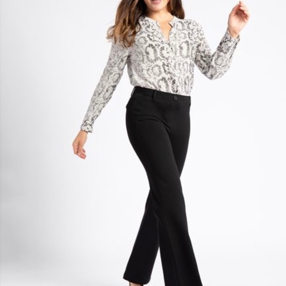 BETABRAND Pant Yoga Pull-on Pants Ponte Black Size SP - Picture 2 of 5